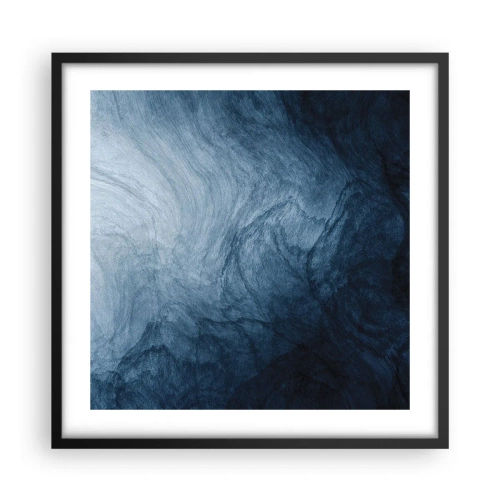 Affiche dans un cadre noir - Poster - Atteindre en profondeur - 50x50 cm