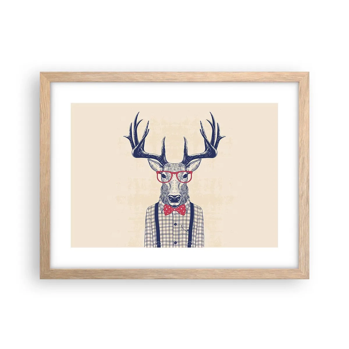 Affiche dans un chêne clair - Poster - Une extravagance amusante - 40x30 cm