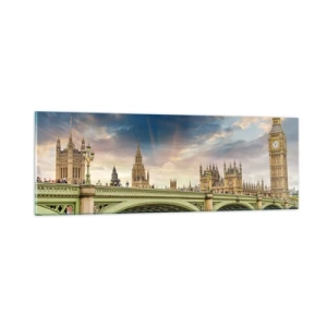 Impression sur verre - Image sur verre - Le temps s'est arrêté dans l'Empire - 90x30 cm