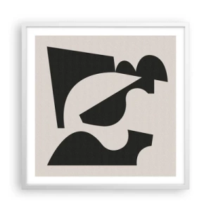 Affiche dans un cadre blanc - Poster - À monter soi-même - 60x60 cm