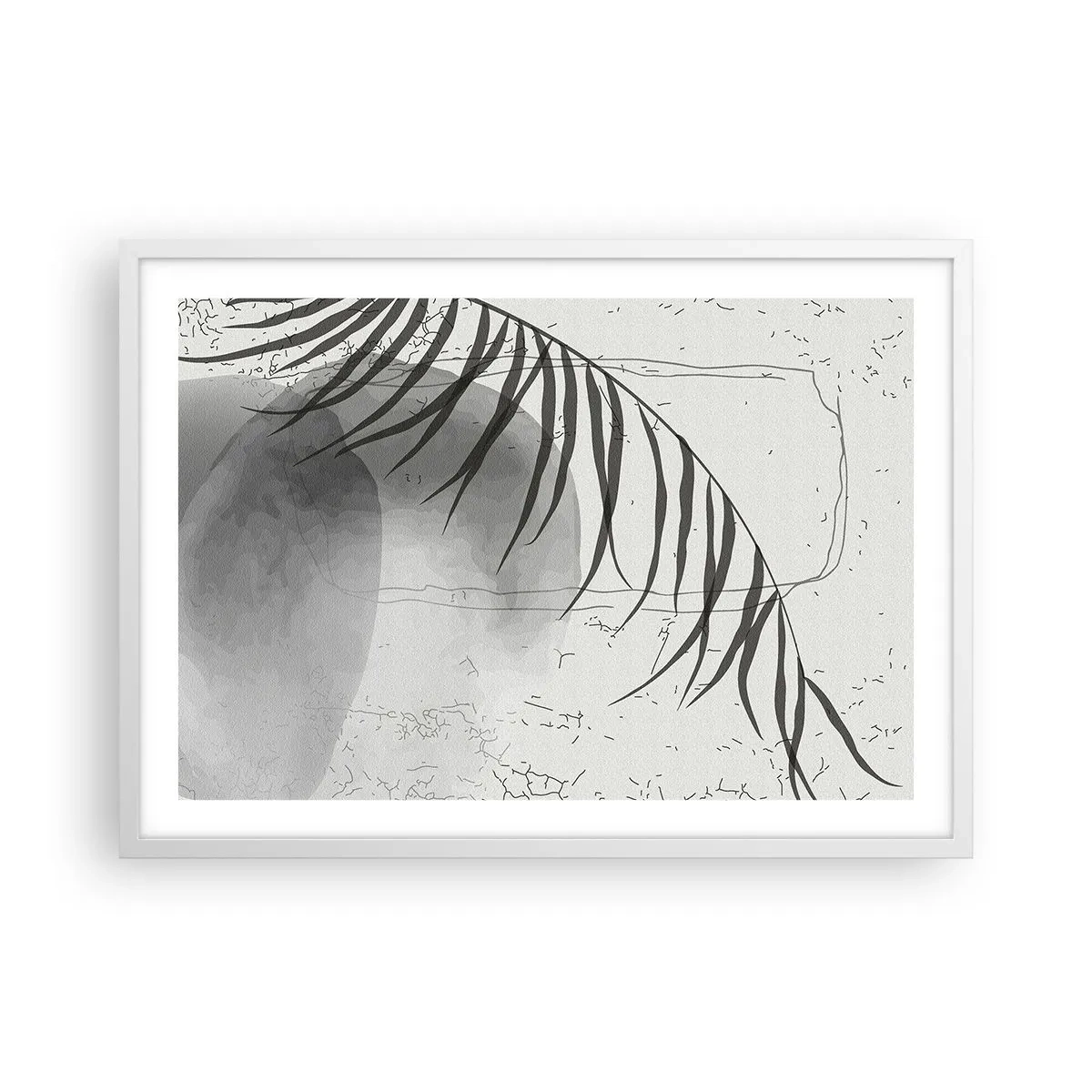 Affiche dans un cadre blanc - Poster - L'exotisme subtil de la nature - 70x50 cm