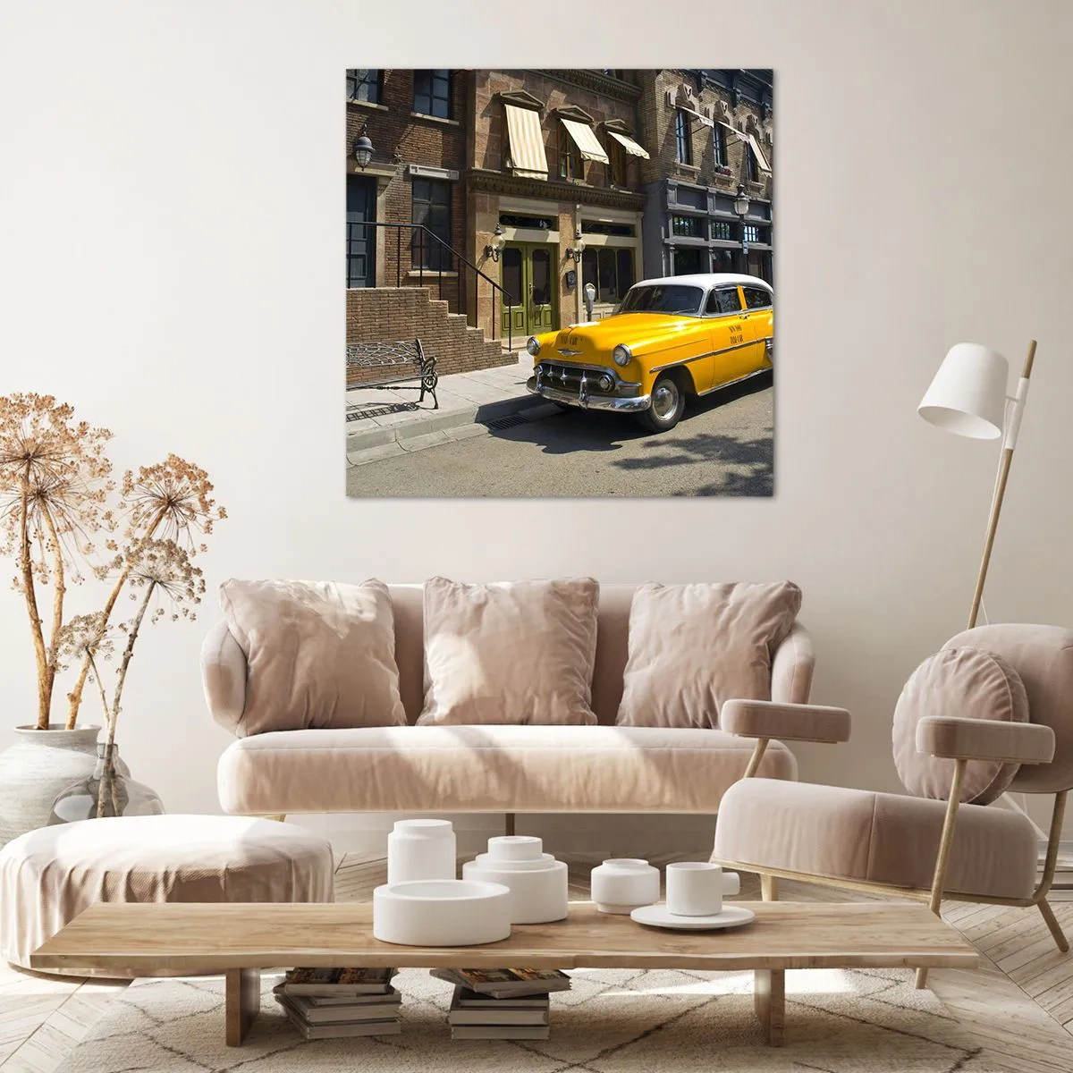 Impression sur toile - Image sur toile - Il y a longtemps en Amérique - 50x50 cm