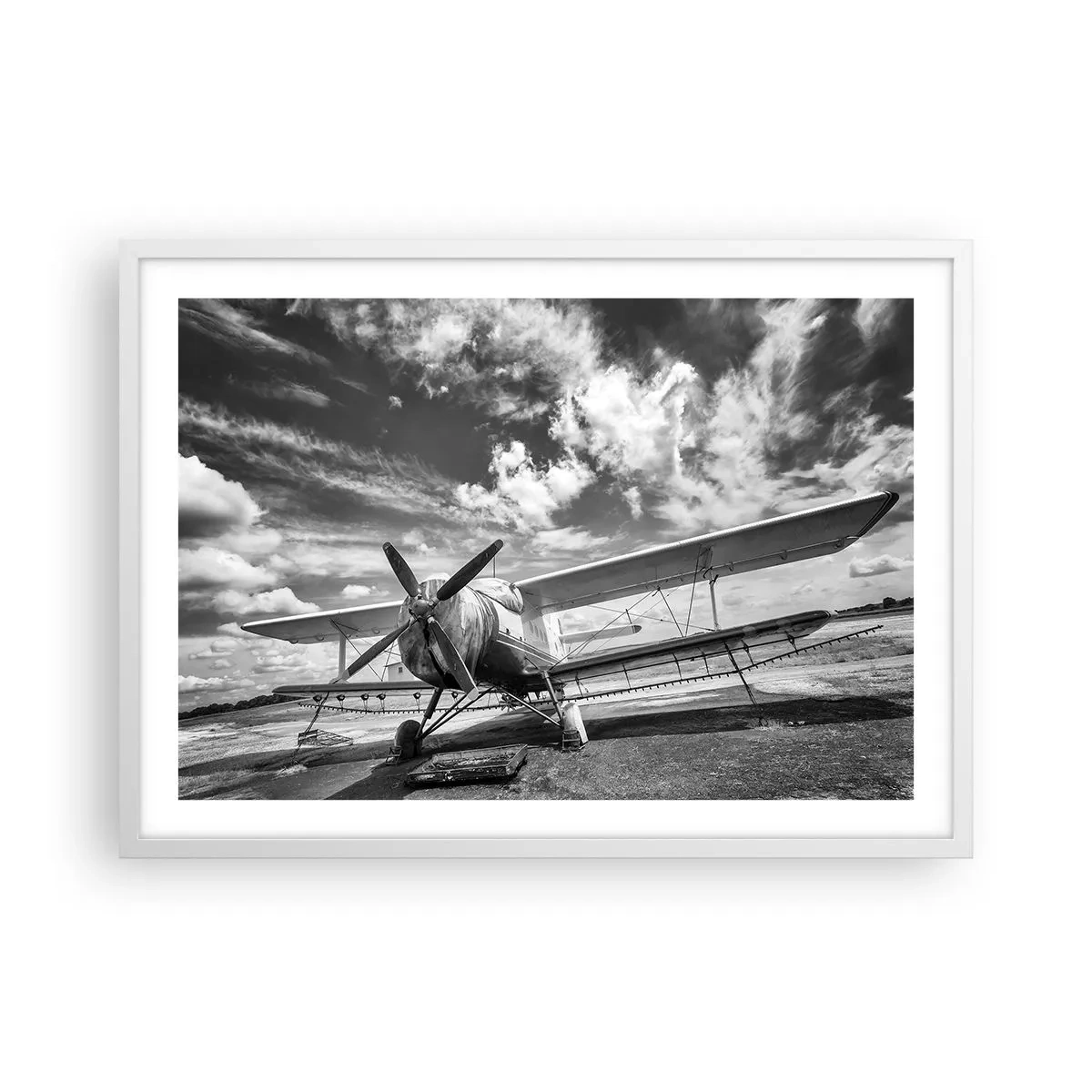 Affiche dans un cadre blanc - Poster - Je suis impatient! - 70x50 cm