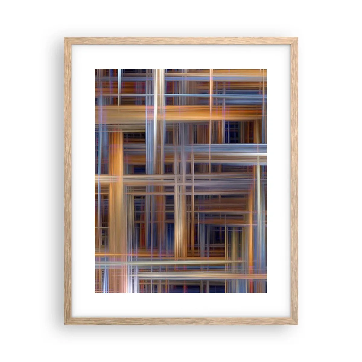 Affiche dans un chêne clair - Poster - Tissé de lumière - 40x50 cm