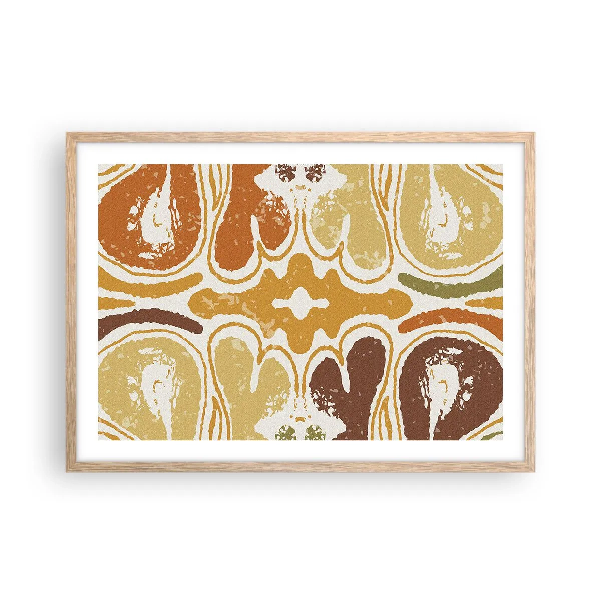 Affiche dans un chêne clair - Poster - Abstraction sentimentale - 70x50 cm