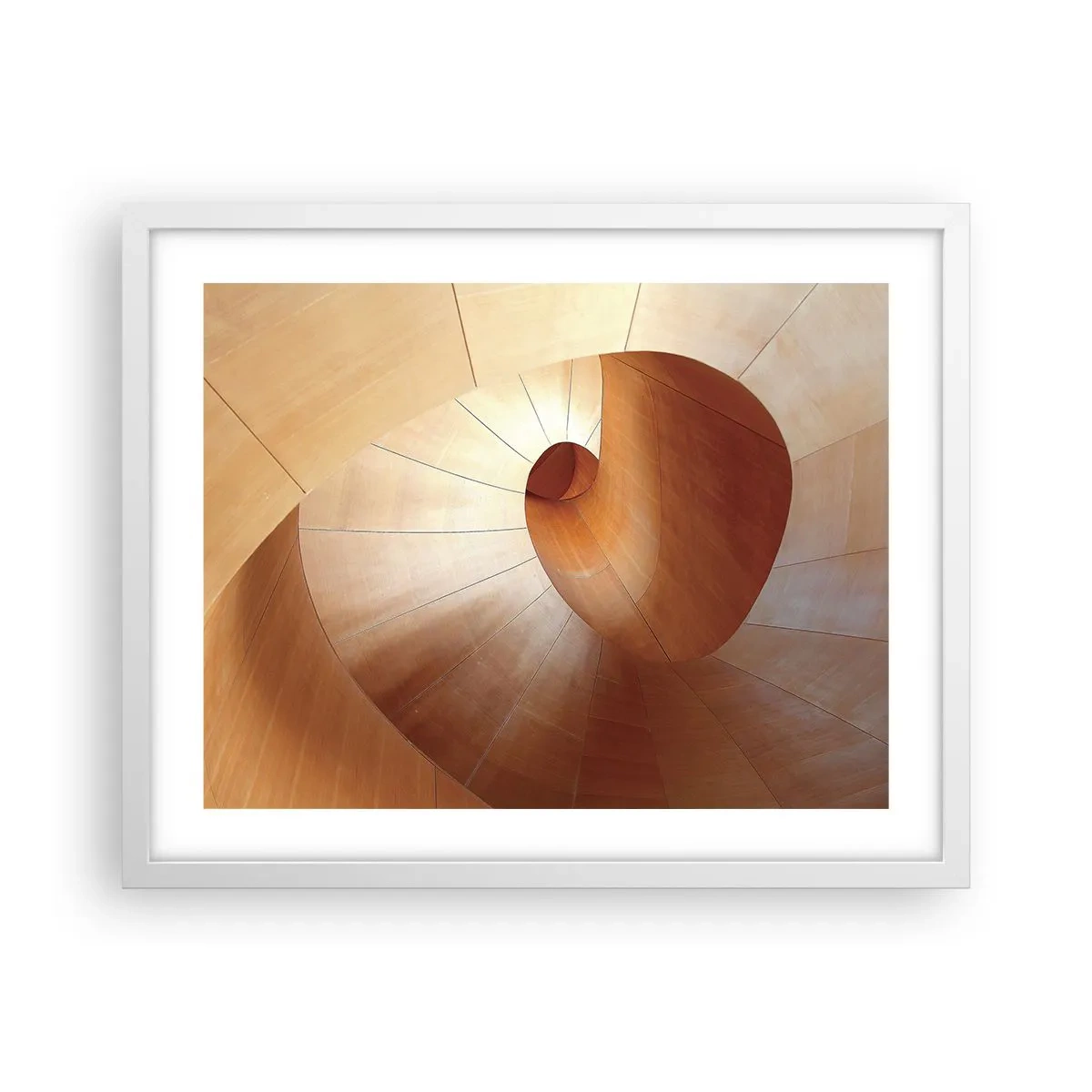 Affiche dans un cadre blanc - Poster - Serpentin architectural - 50x40 cm
