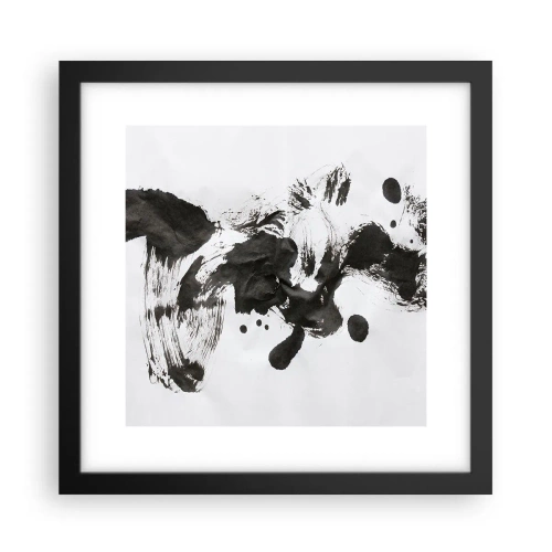 Affiche dans un cadre noir - Poster - De la méthode dans la folie ? - 30x30 cm