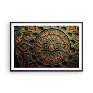 Affiche dans un cadre noir - Poster - Dans une ambiance arabe - 91x61 cm