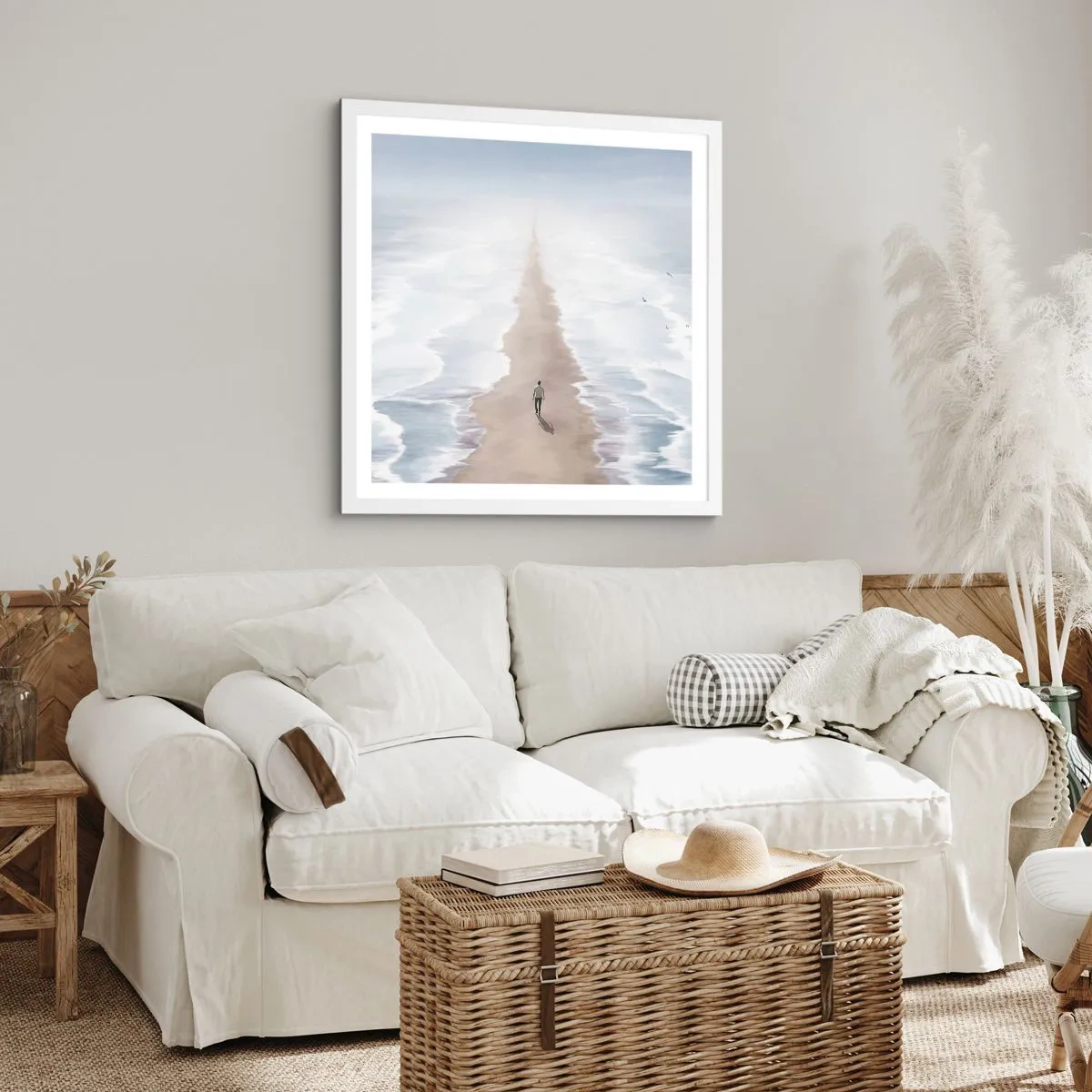 Affiche dans un cadre blanc - Poster - Un brillant avenir - 40x40 cm