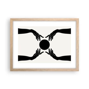 Affiche dans un chêne clair - Poster - Signe secret - 40x30 cm