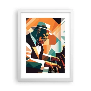 Affiche dans un cadre blanc - Poster - C’est tout le jazz - 30x40 cm