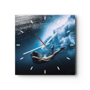 Horloge murale - Pendule murale - Sirène moderne - 40x40 cm