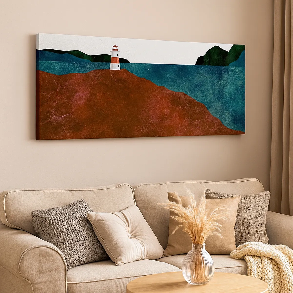 Impression sur toile - Image sur toile - En regardant la mer - 30x30 cm