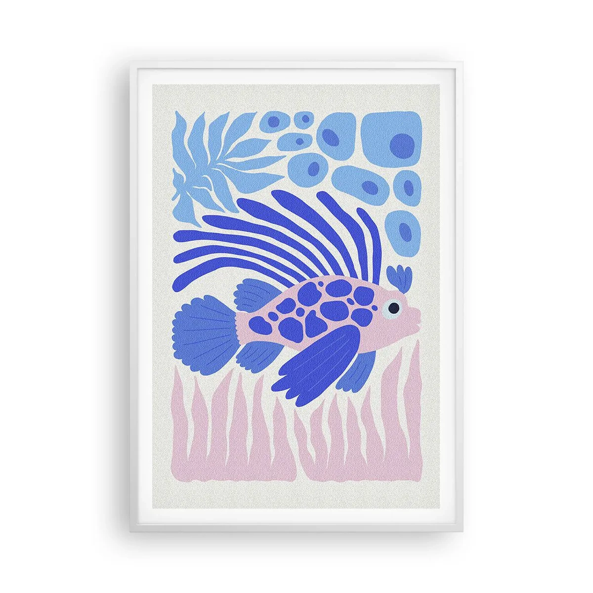 Affiche dans un cadre blanc - Poster - Dans son élément - 70x100 cm