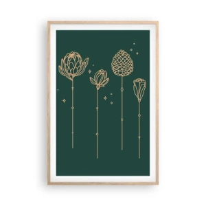 Affiche dans un chêne clair - Poster - La famille Plante - 61x91 cm