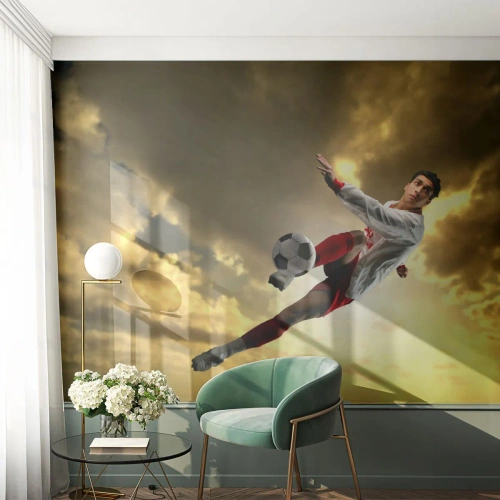 Papier Peint Photo Premium Canvas - Le paradis du football - sport, Footballeur, Football - 250x175 cm