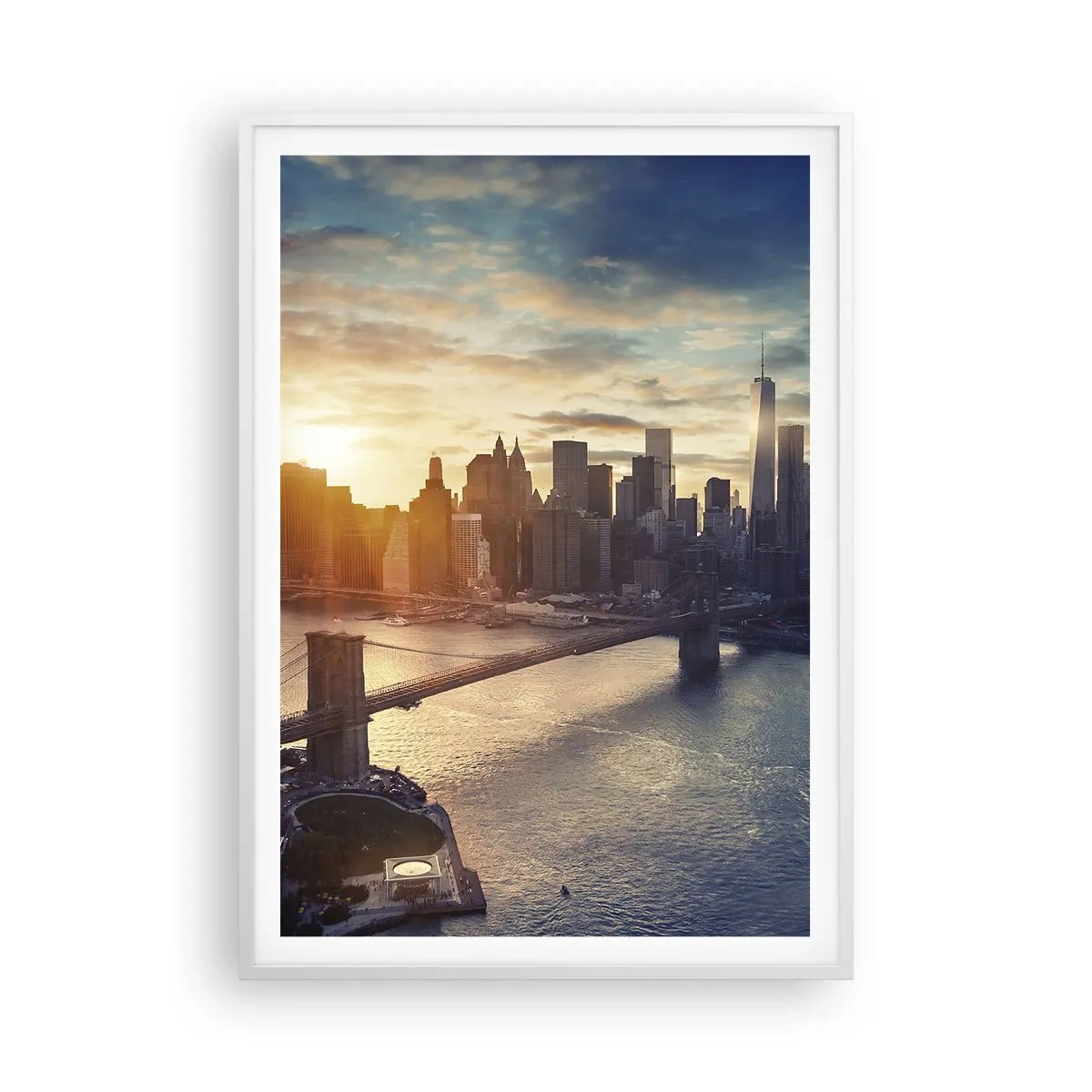 Affiche dans un cadre blanc - Poster - Monument de la culture occidentale - 70x100 cm