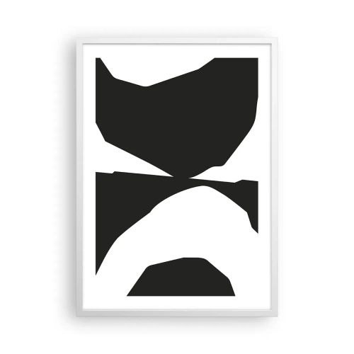 Affiche dans un cadre blanc - Poster - Positif négatif - 50x70 cm