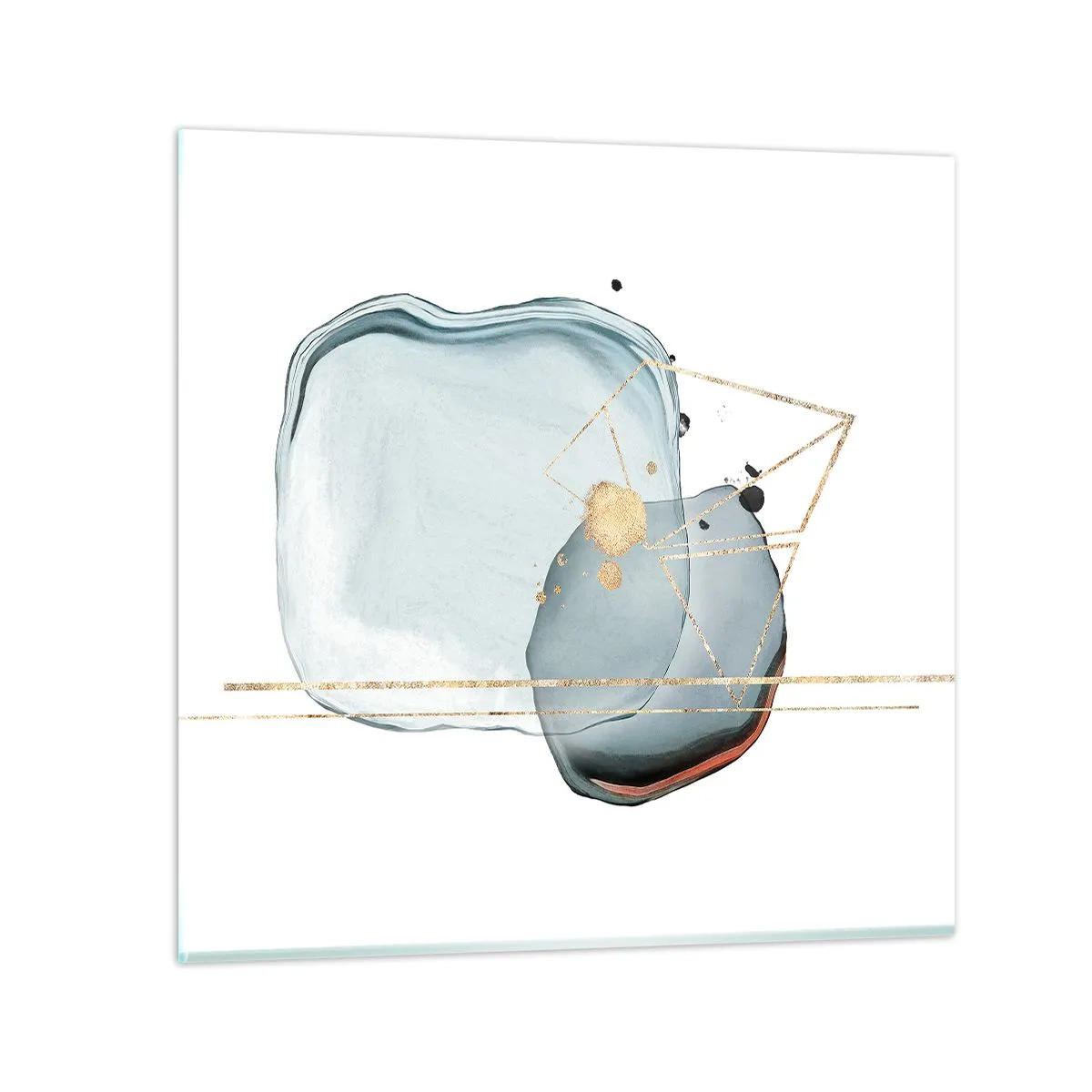 Impression sur verre - Image sur verre - Etude des gouttes - 60x60 cm