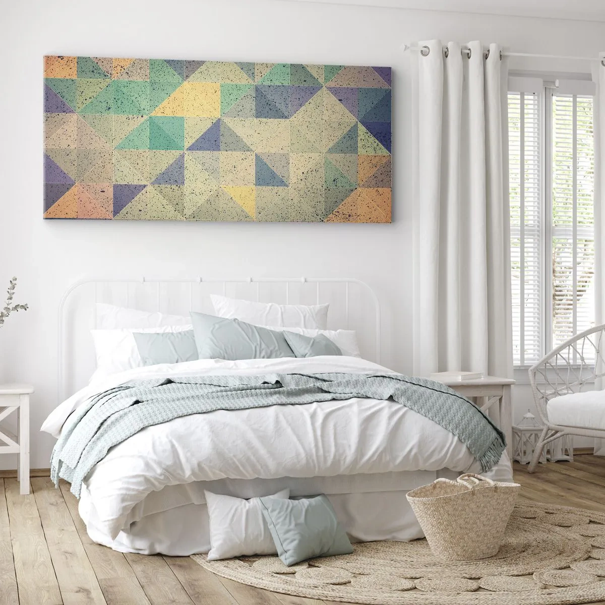 Impression sur toile - Image sur toile - République des triangles - 100x40 cm