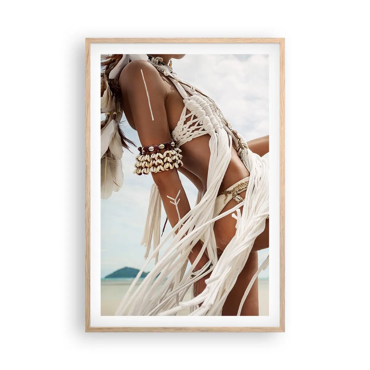 Affiche dans un chêne clair - Poster - Prêtresse du soleil - 61x91 cm