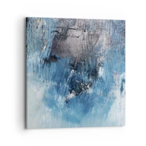 Impression sur toile - Image sur toile - Rhapsodie en bleu - 70x70 cm