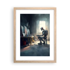 Affiche dans un chêne clair - Poster - L'acte de création - 30x40 cm