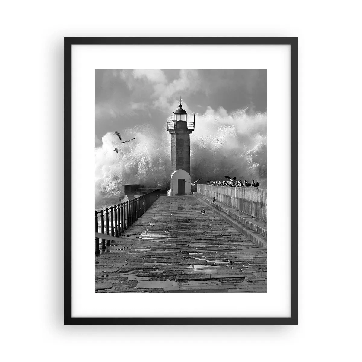 Affiche dans un cadre noir - Poster - Sans peur - 40x50 cm