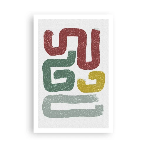 Affiche - Poster - Dans une langue inconnue - 61x91 cm