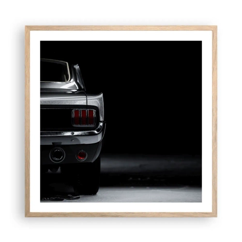 Affiche dans un chêne clair - Poster - Le charme du classique - 60x60 cm