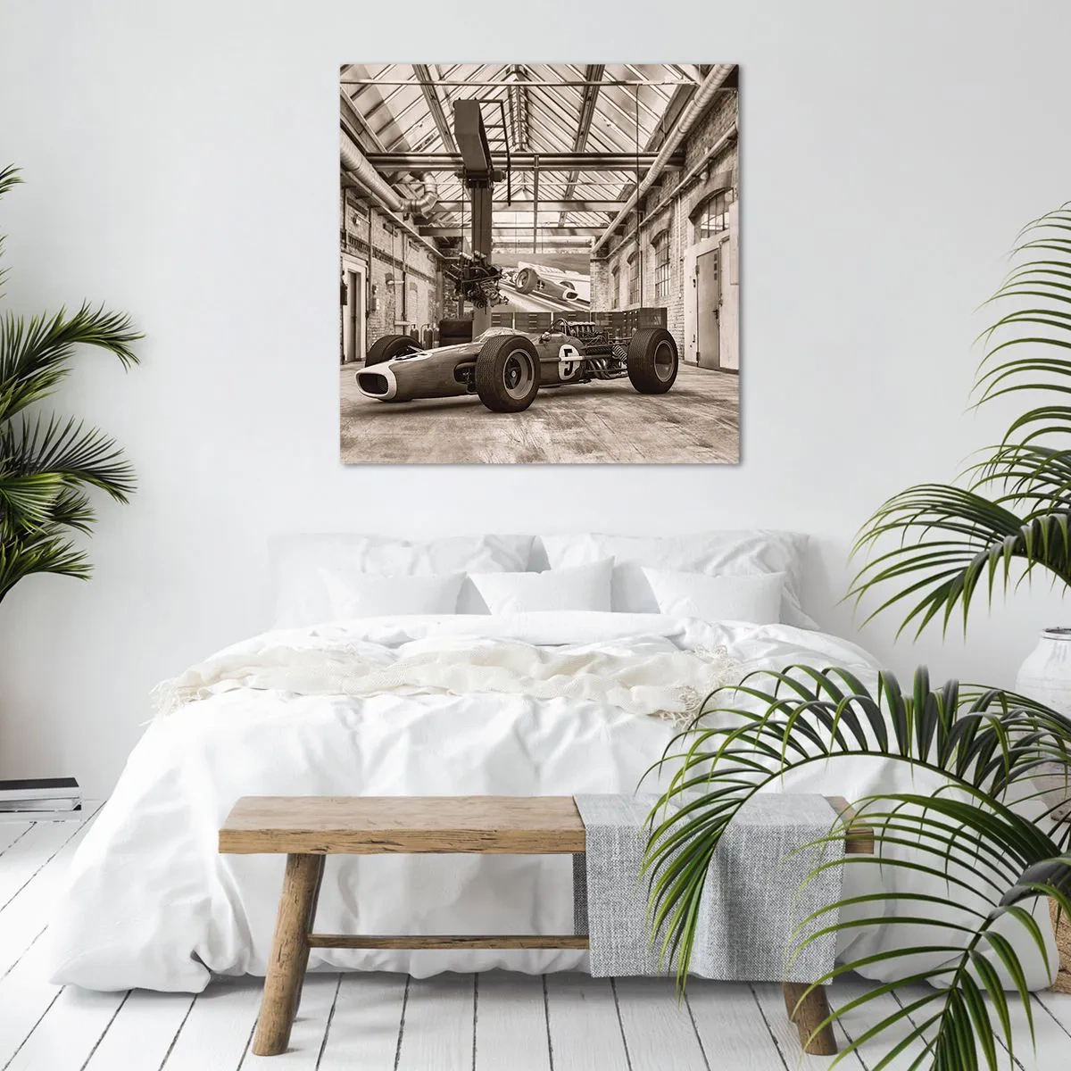 Impression sur toile - Image sur toile - Le repos du guerrier - 60x60 cm