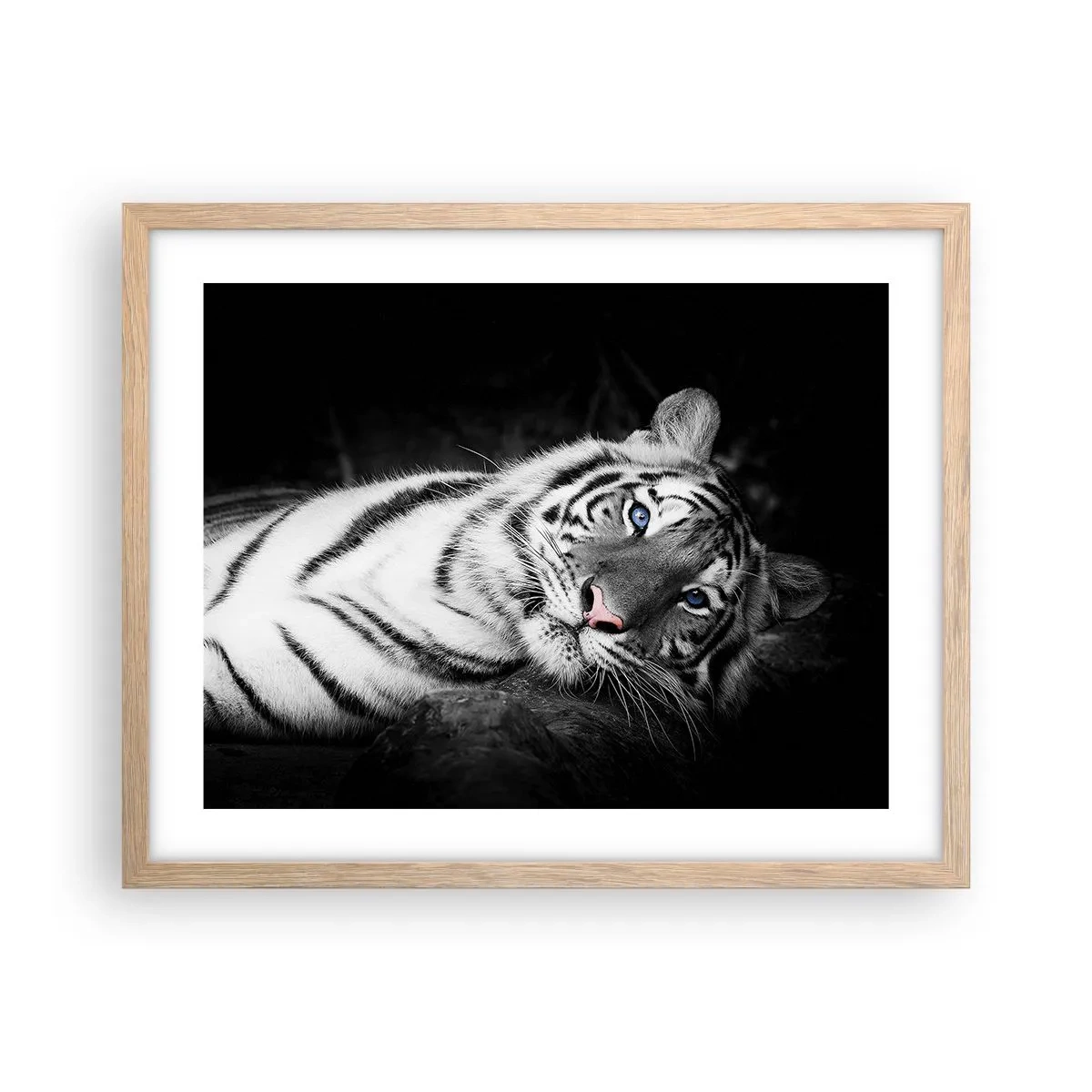 Affiche dans un chêne clair - Poster - Sauvagerie et paix - 50x40 cm