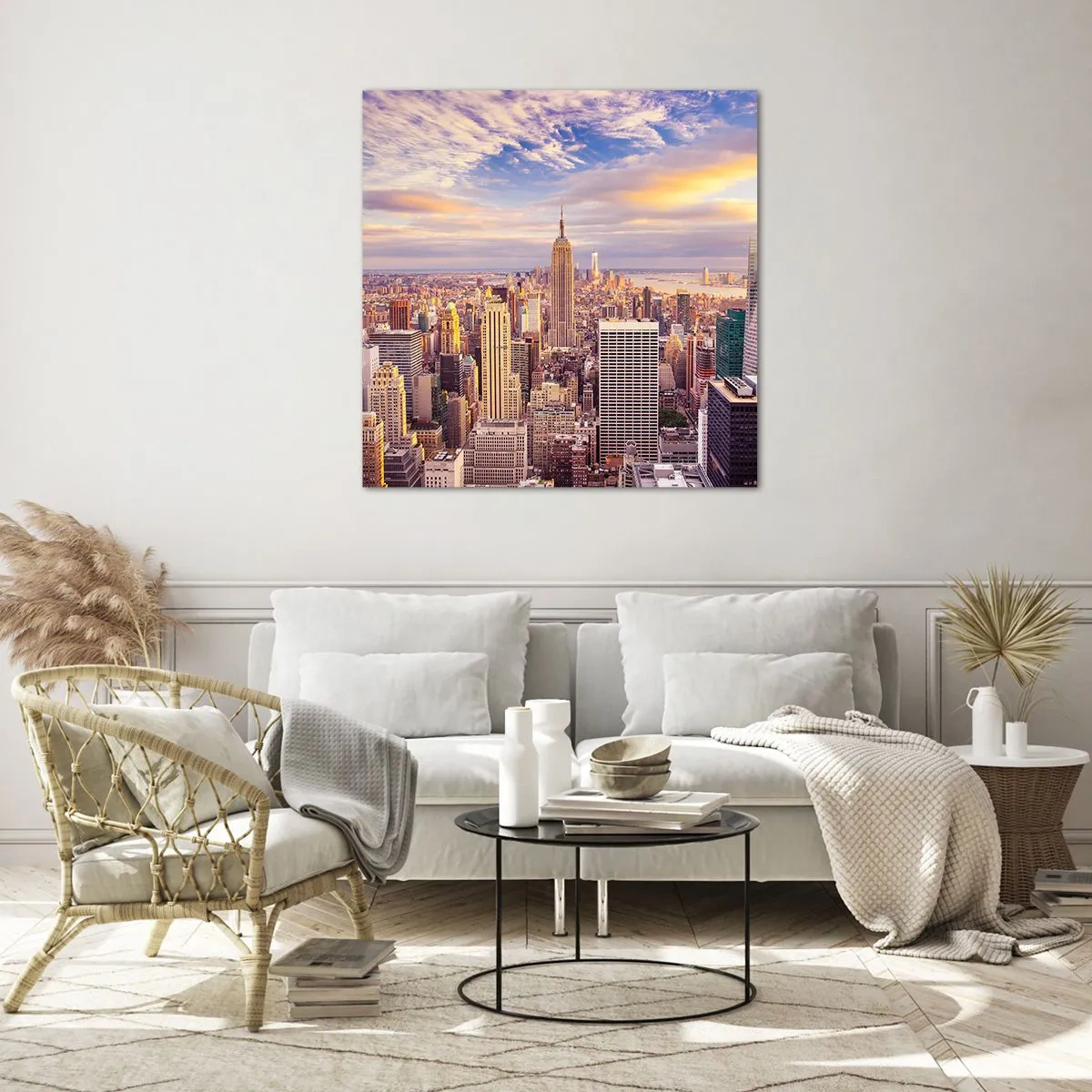 Impression sur verre - Image sur verre - Atteindre les nuages ​​eux-mêmes - 70x70 cm