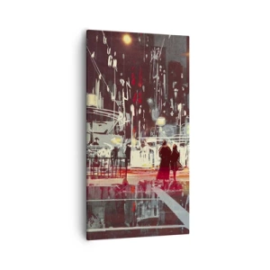 Impression sur toile - Image sur toile - Une grande traversée de ville - 55x100 cm