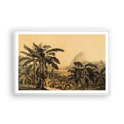 Affiche dans un cadre blanc - Poster - Dans un climat colonial - 91x61 cm