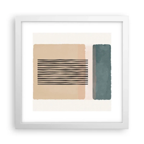 Affiche dans un cadre blanc - Poster - Tout est en ordre - 30x30 cm