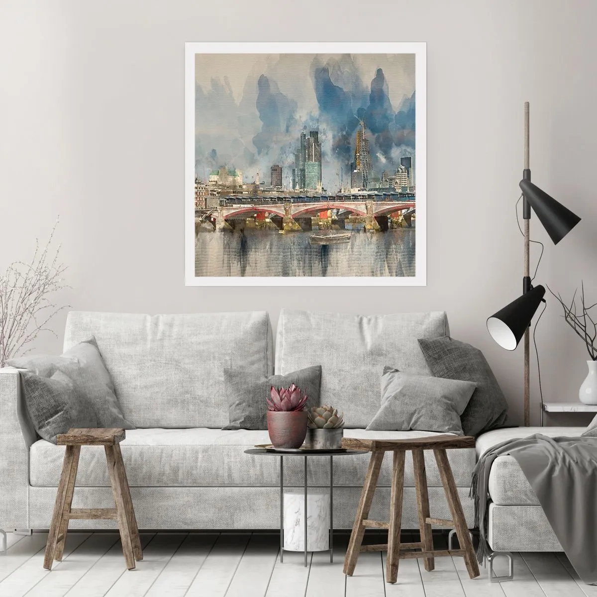Affiche - Poster - Londres dans toute sa splendeur - 30x30 cm