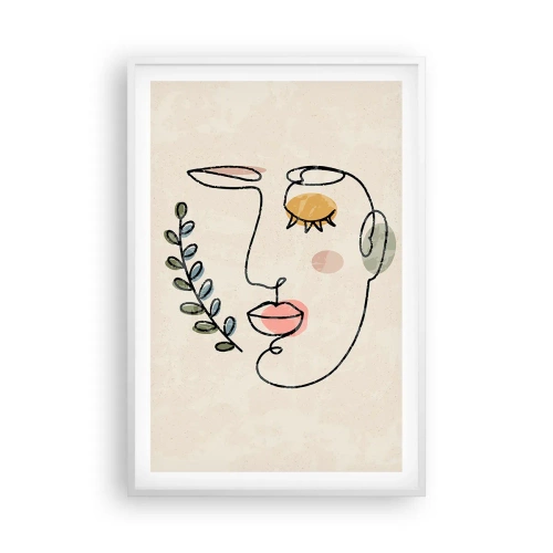 Affiche dans un cadre blanc - Poster - Paix retrouvée - 61x91 cm