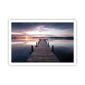 Affiche - Poster - Une frontière tranquille entre le jour et la nuit - 91x61 cm