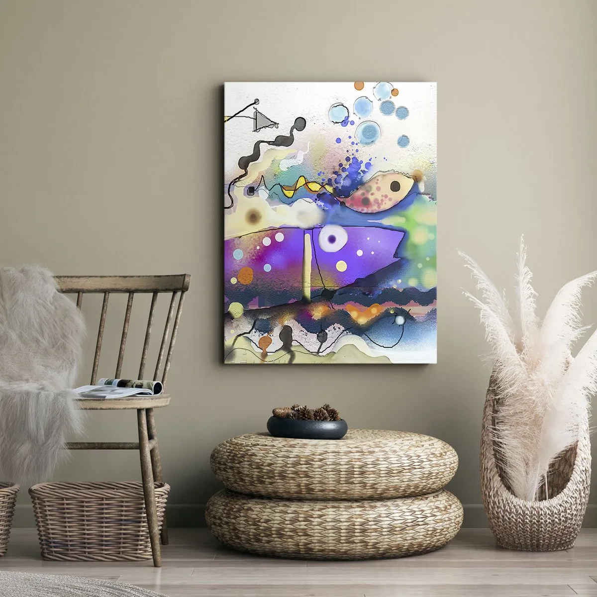 Impression sur toile - Image sur toile - Sans mots! - 45x80 cm