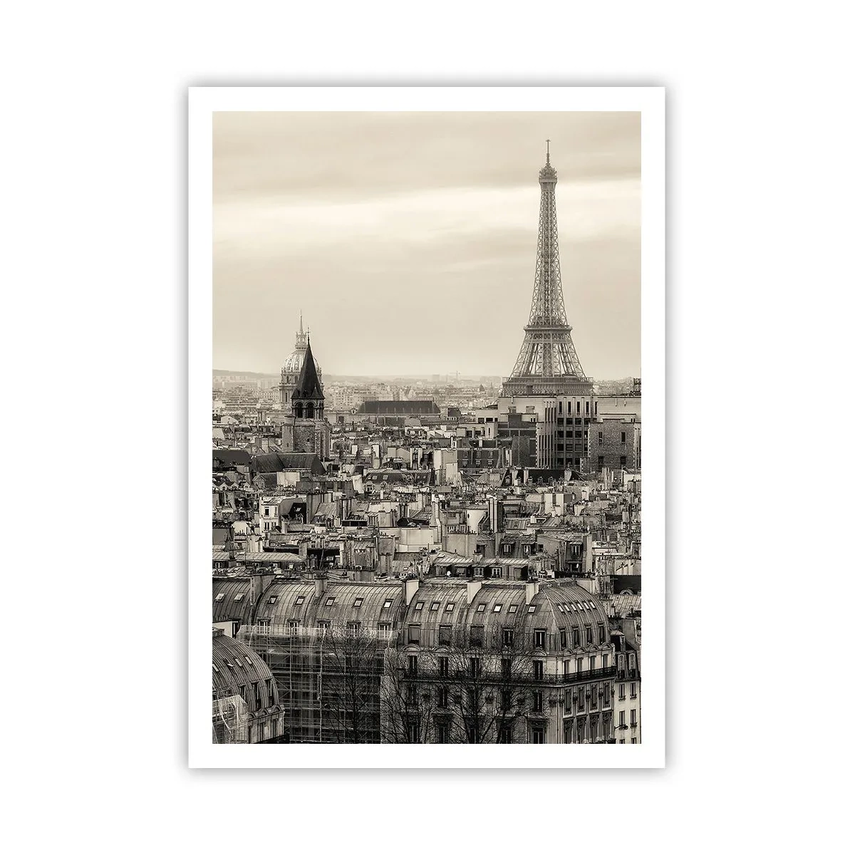 Affiche - Poster - Sur les toits de Paris - 70x100 cm