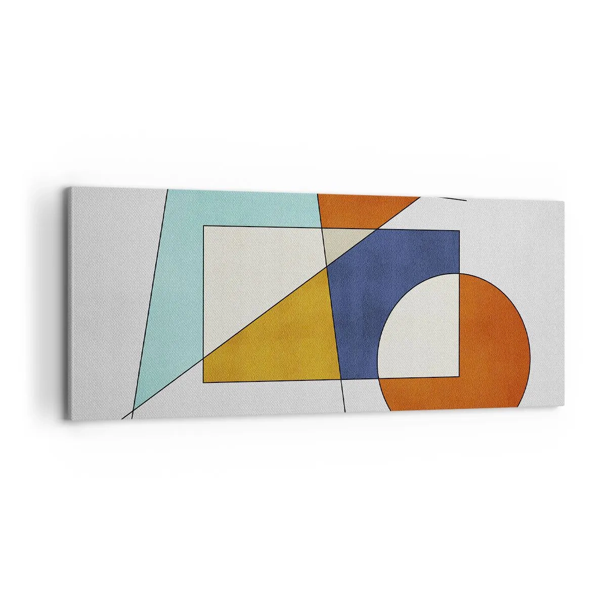 Impression sur toile - Image sur toile - Abstraction : plaisir moderniste - 100x40 cm