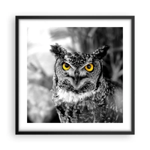 Affiche dans un cadre noir - Poster - Rien ne se cachera - 50x50 cm