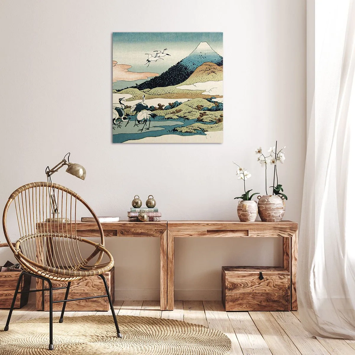 Impression sur toile - Image sur toile - Avec une âme japonnaise - 30x30 cm