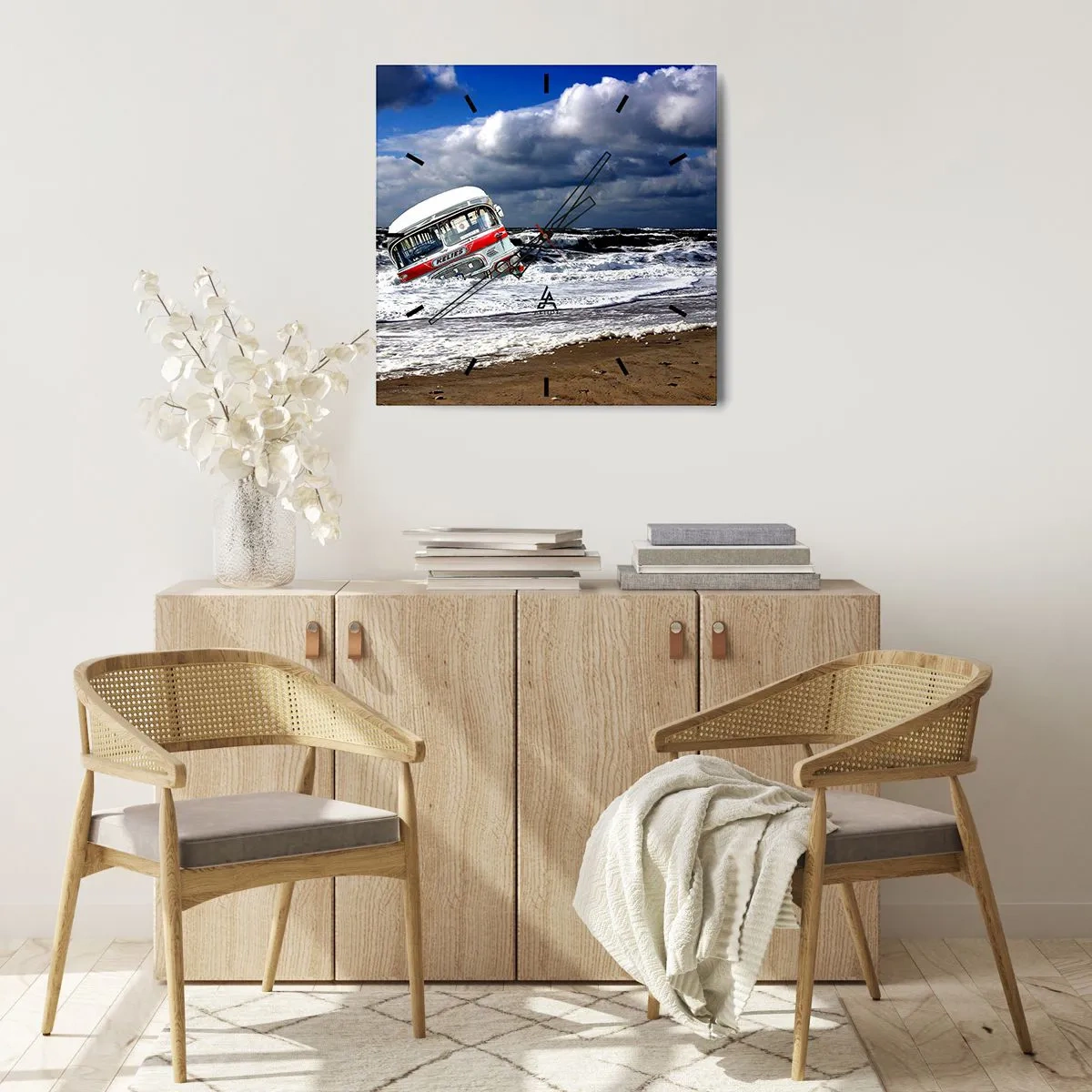 Horloge murale - Pendule murale - Et qu'est-ce qui vous étonne ? - 40x40 cm