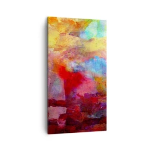 Impression sur toile - Image sur toile - Regardez à l'intérieur de l'arc-en-ciel - 45x80 cm