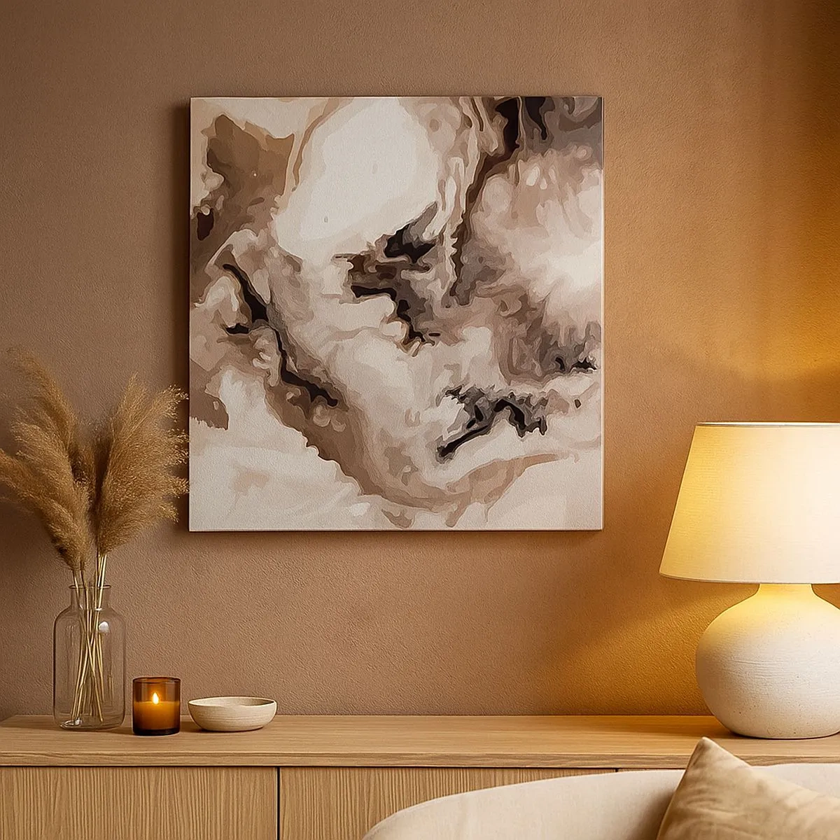 Impression sur toile - Image sur toile - La naissance d'une galaxie - 30x30 cm