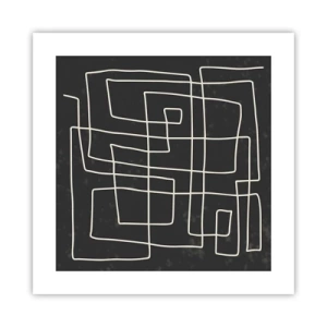 Affiche - Poster - Pas aussi simple - 40x40 cm