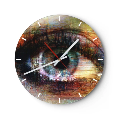 Horloge murale - Pendule murale - Vous pouvez jeter un coup d'œil dans l'âme - 40x40 cm