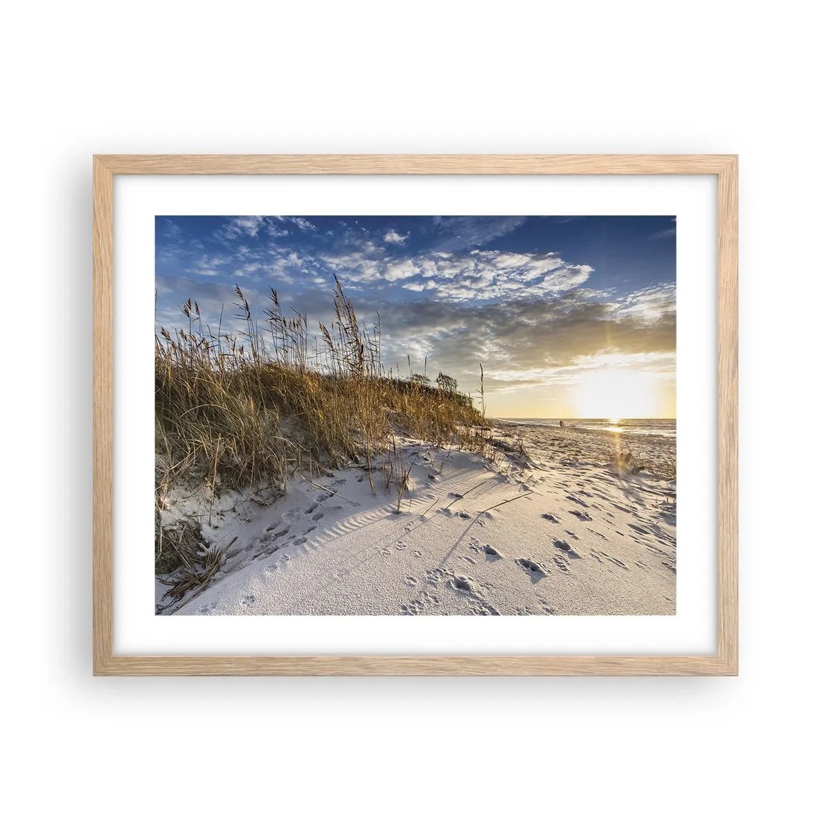 Affiche dans un chêne clair - Poster - Invitation à la ballade - 50x40 cm